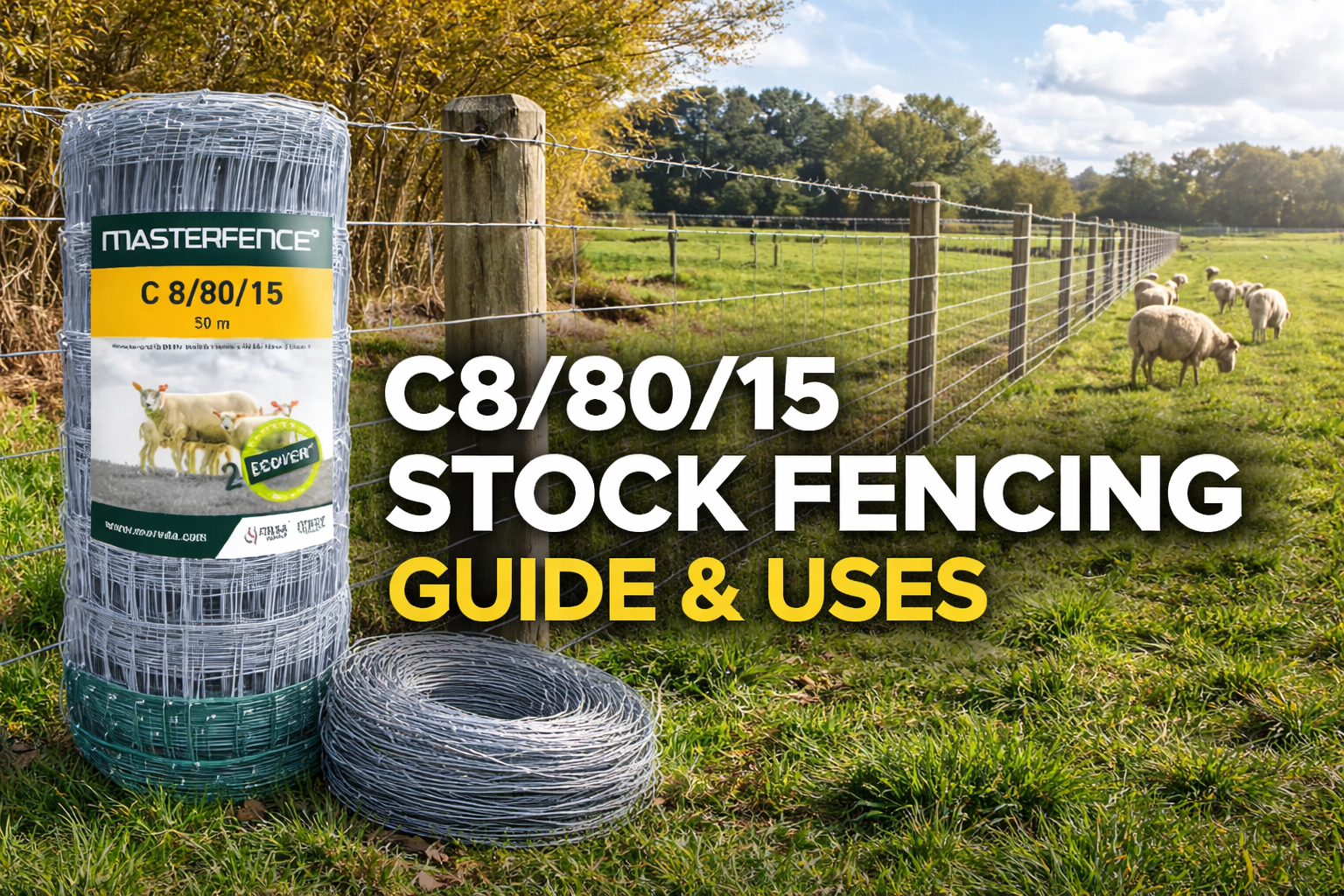 Where C8/80/15 Stock Fencing Is Used – A Practical Guide for Farms, Smallholdings & Landowners