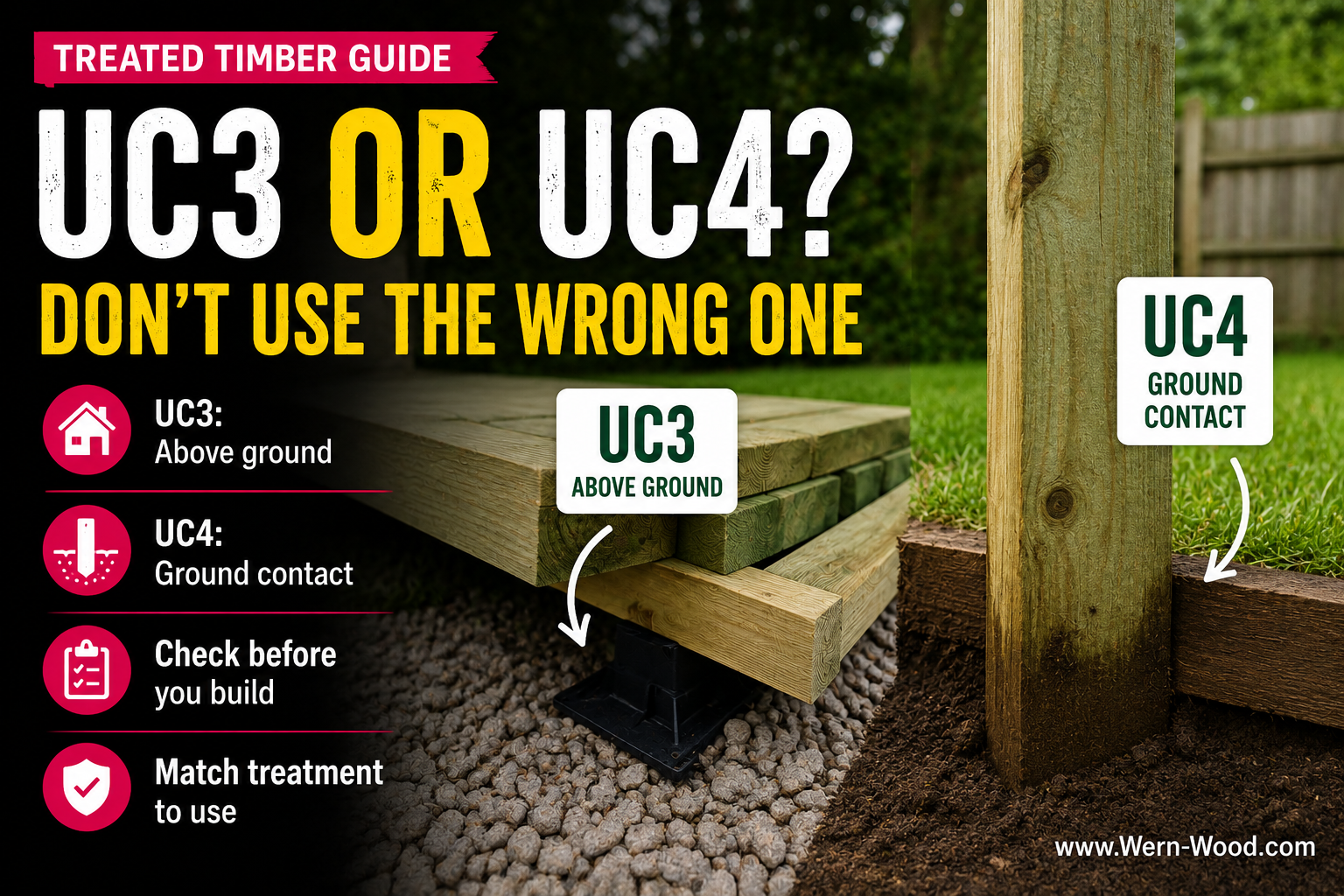 UC3 vs UC4 Treated Timber: What’s the Difference and Why It Matters