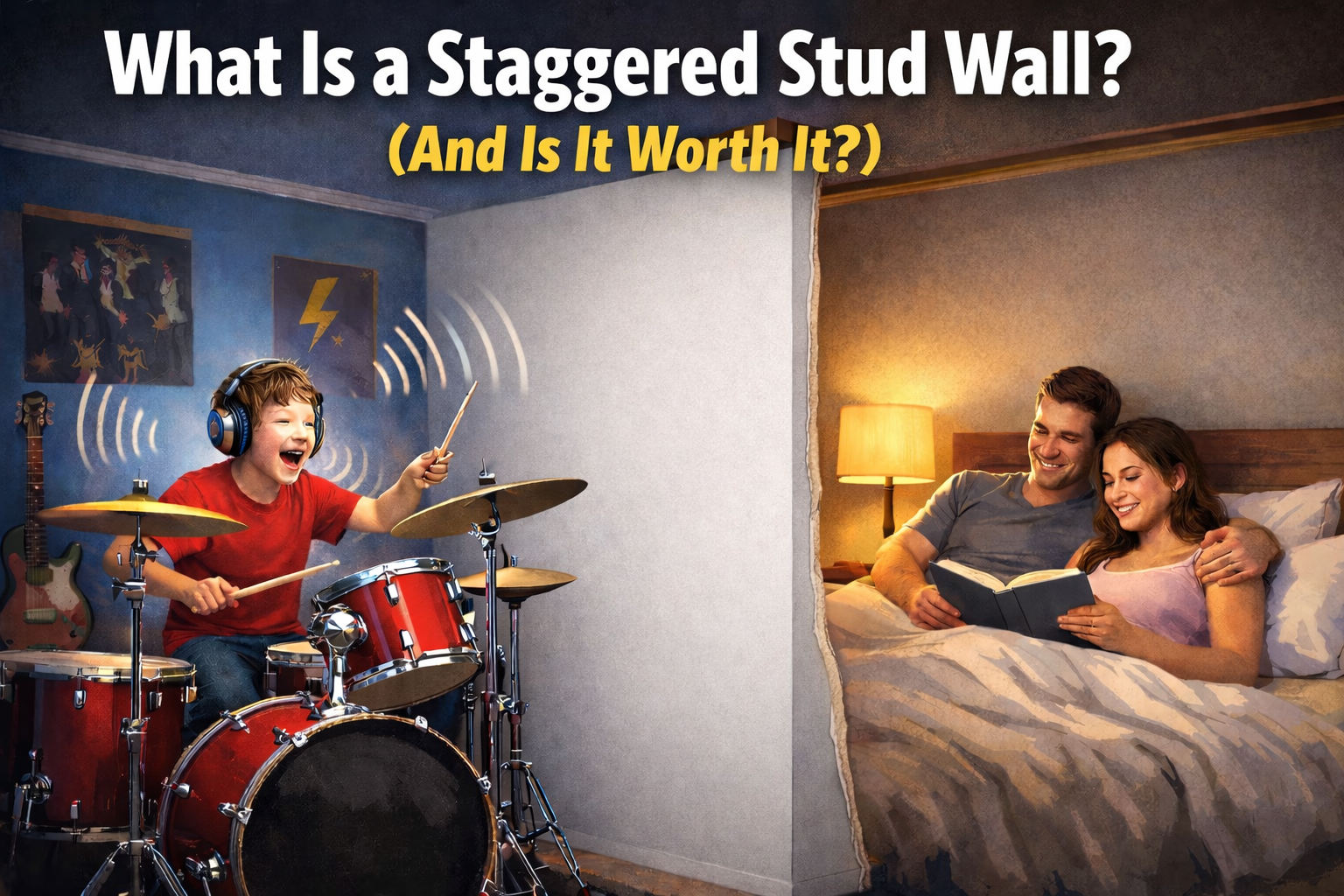 What Is a Staggered Stud Wall? (And Is It Worth It?)