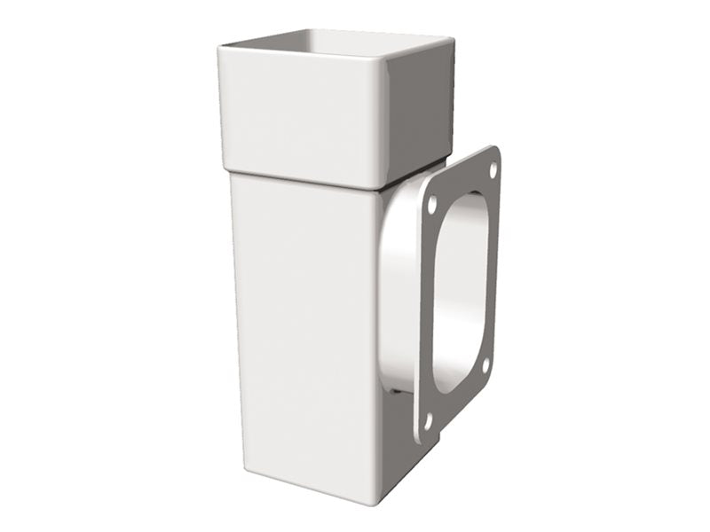 White Square Downpipe Access Pipe uPVC – FRS533