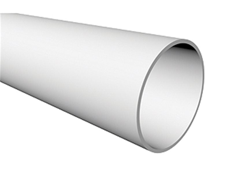4m Round Downpipe White uPVC Rainwater Pipe – FRP400