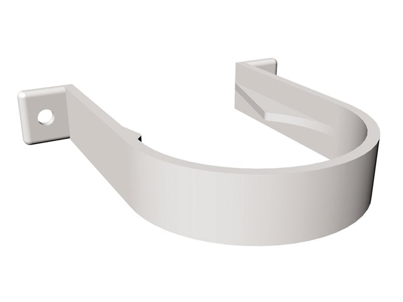 White Round Downpipe Pipe Clip uPVC Wall Bracket – FRR526