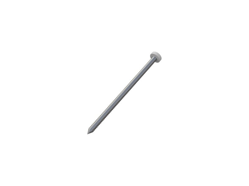30mm White uPVC Poly Pins – S30PPB
