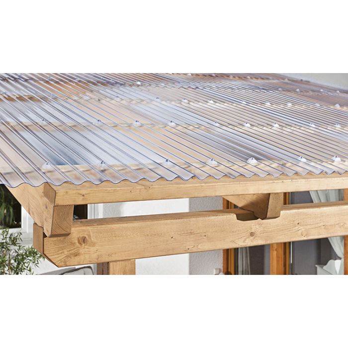 Clear PVC Corrugated Roofing Sheet – 3-ASB Profile – 0.8 mm Thick - Wern-wood