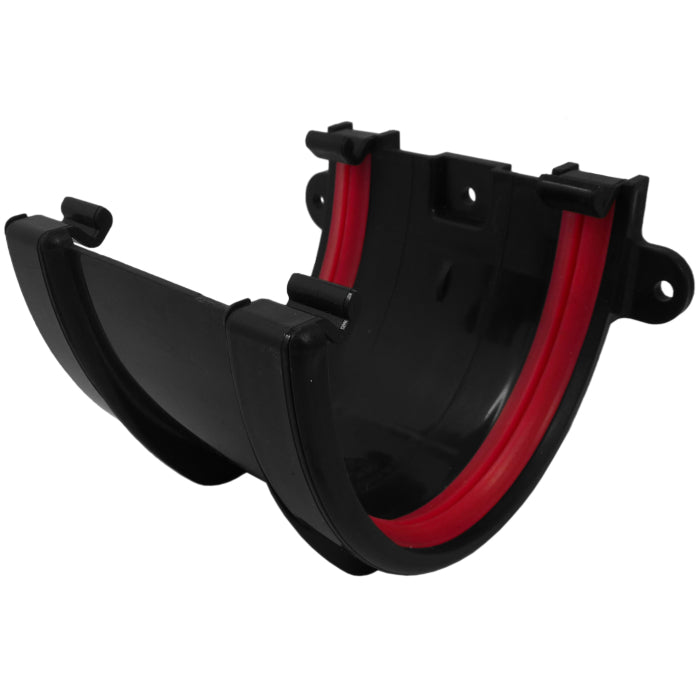 Black Deepflow Gutter Union Bracket uPVC – FDF602