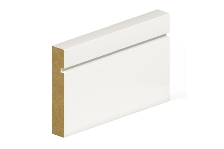 Primed MR MDF Skirting Single Groove