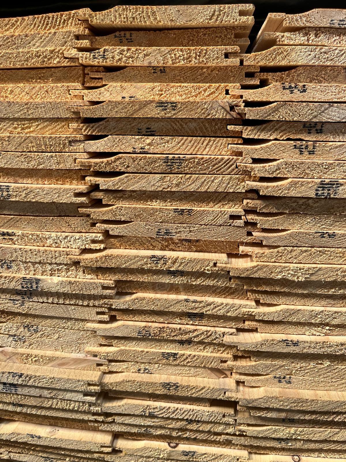 4" Untreated Shiplap Cladding x 4.8m