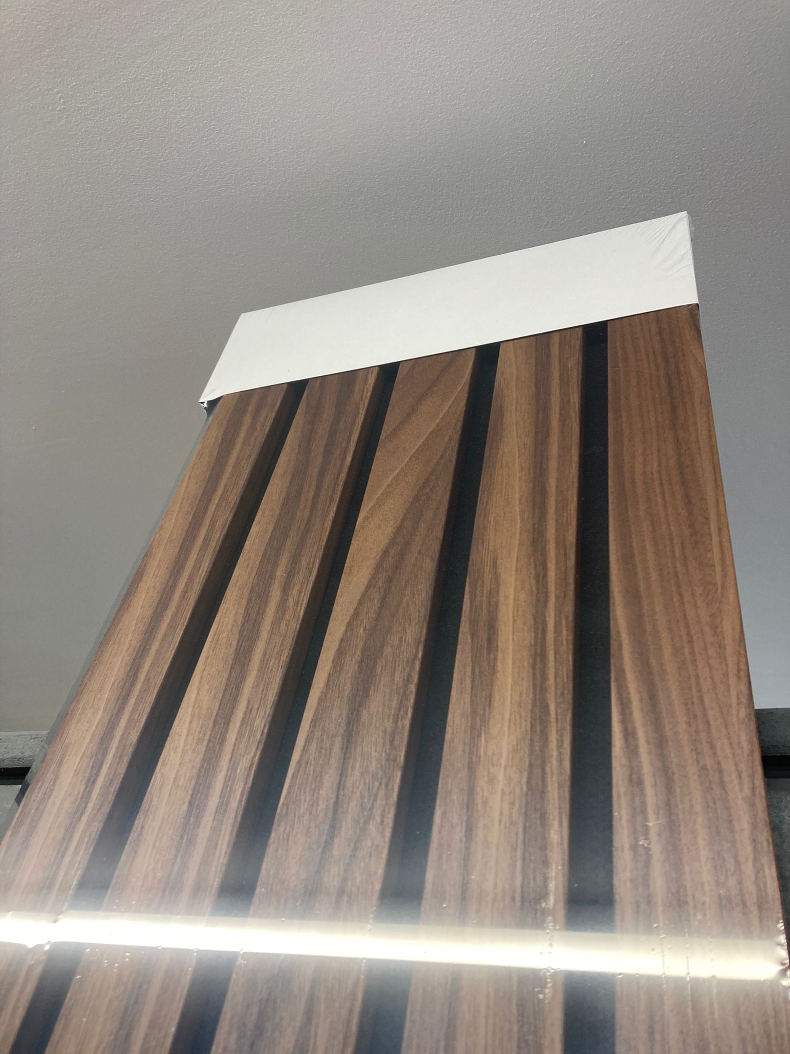 Acoustic Wall Panel - Walnut - 2.6m x 0.3m - 2pcs