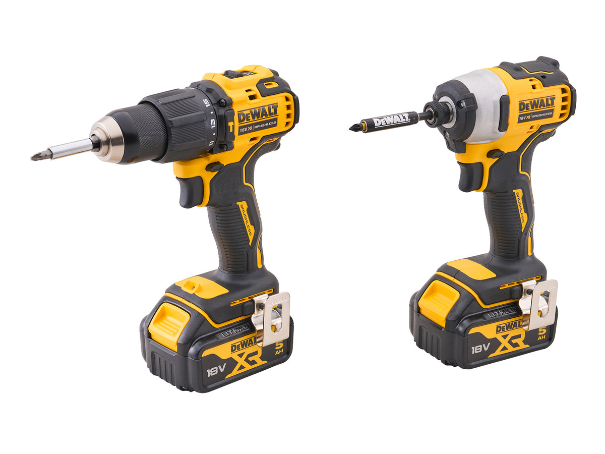 DeWalt 18V Combi & Impact Drill Twin Pack