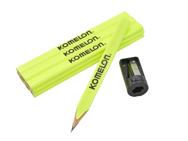 Komelon Carpenters Pencils and Sharpener Set