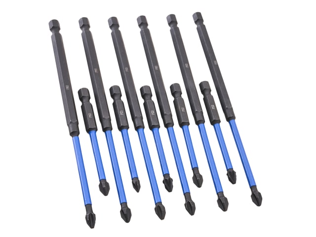 Faithfull 12 Piece Impact Screwdriver Bit Set
