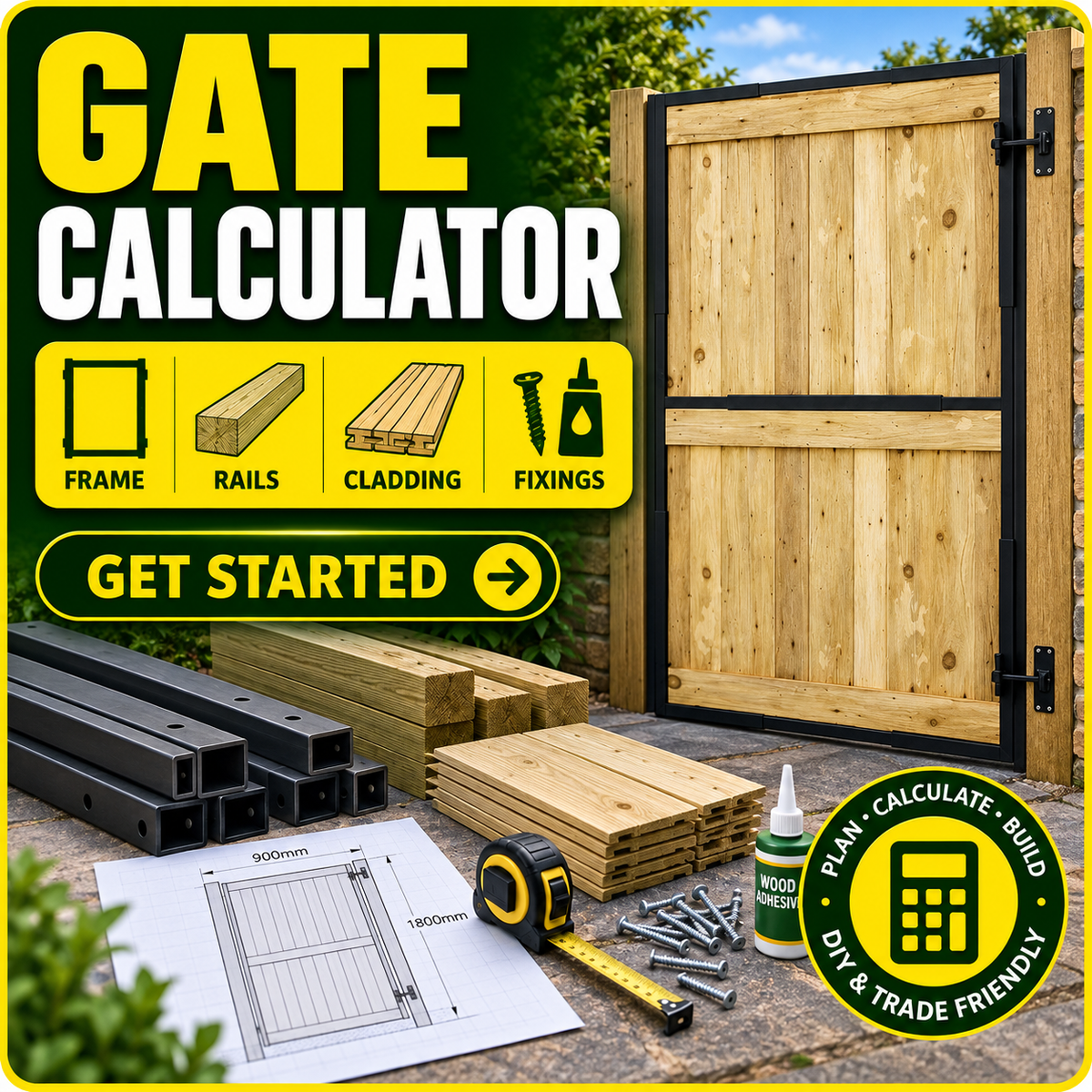 DuraPost GateMate Complete Timber Gate Kit Builder