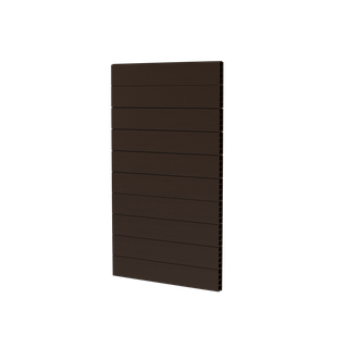 DuraPost aluminium gate infill panels Sepia Brown