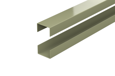 DuraPost URBAN composite fence rail set Olive Grey