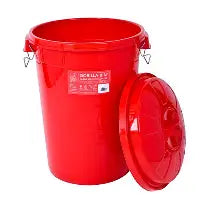 Red Gorilla Bin with Clip Lid 30 Litres - Wern-wood