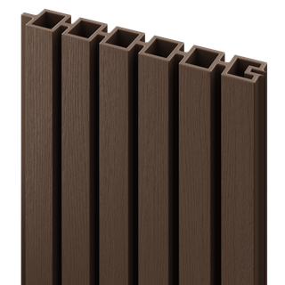 DuraPost URBAN Slatted Composite Fence Boards – 6ft – Brown – Pack of 2
