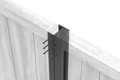 DuraPost Classic Steel Fence Post 3.0m Anthracite Grey