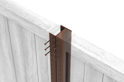 DuraPost Classic Steel Fence Post 3.0m Sepia Brown