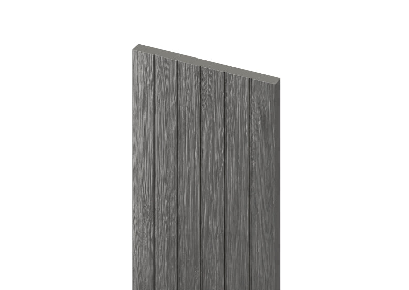 DuraPost VENTO composite fence slats Charcoal