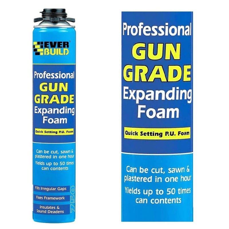 Everbuild Gun Grade Expanding Foam Spray - 750ml