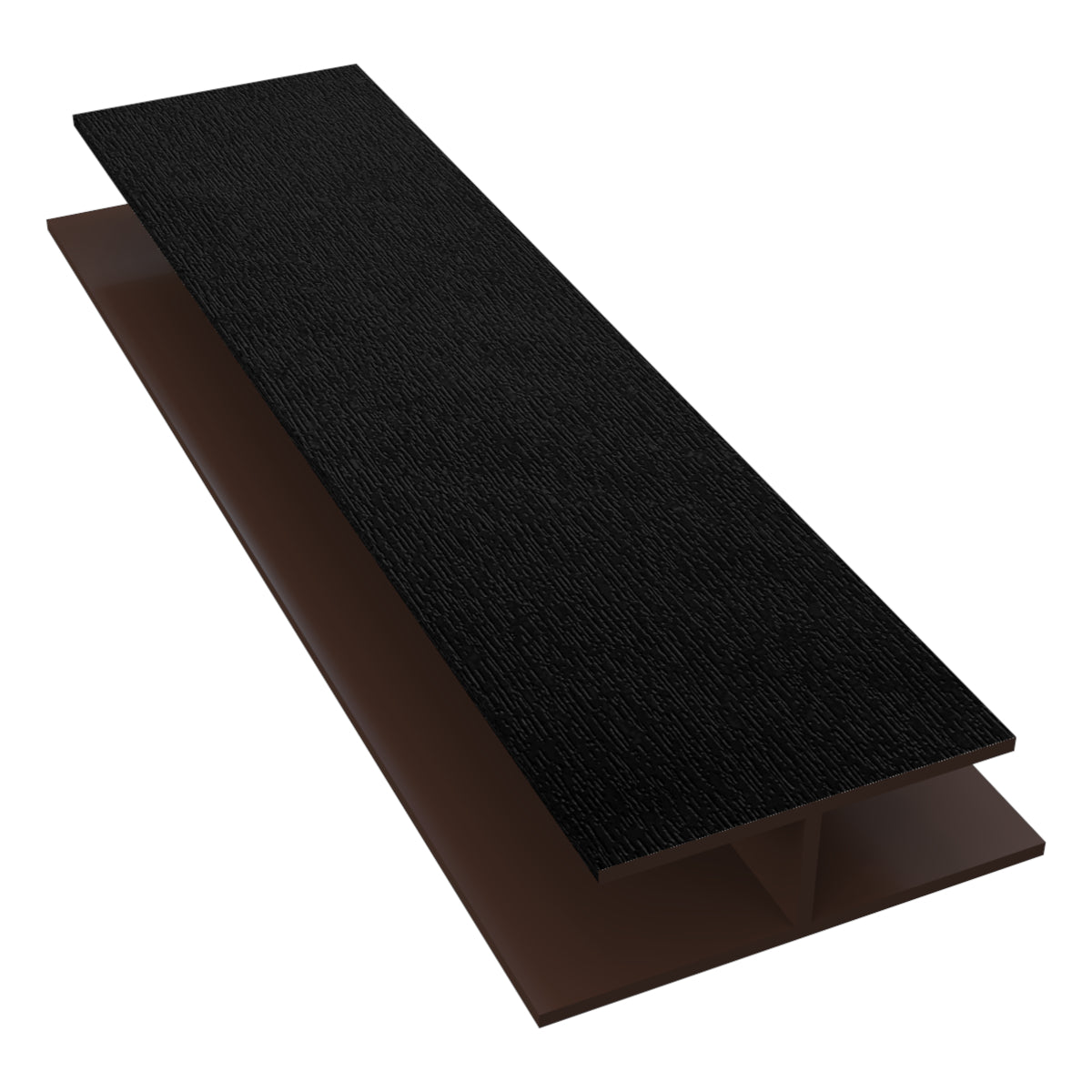 Black Ash Wood Grain uPVC Hollow Soffit H Trim Joint – F106WGB