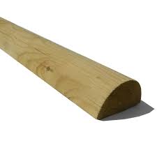 Half Round Timber Rails for Agricultural & Equestrian Fencing - Wern-wood