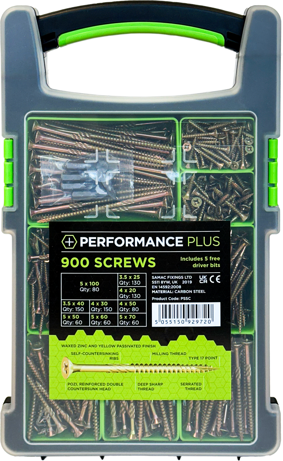 Performance Plus Screw Case (900 Piece Trade Set)