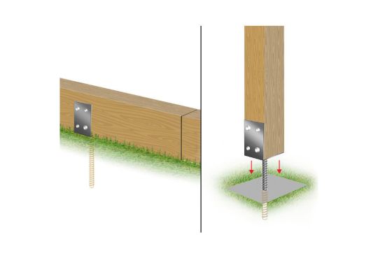 Sleeper / Base Anchor to Concrete in Galv