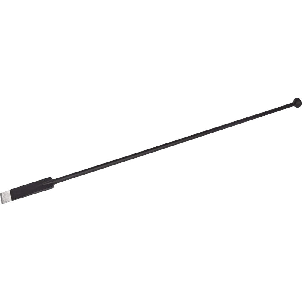 Roughneck post hole digging bar with long chisel and tamper