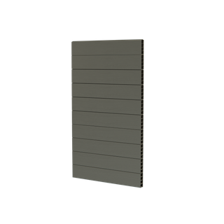 DuraPost aluminium gate infill panels olive grey