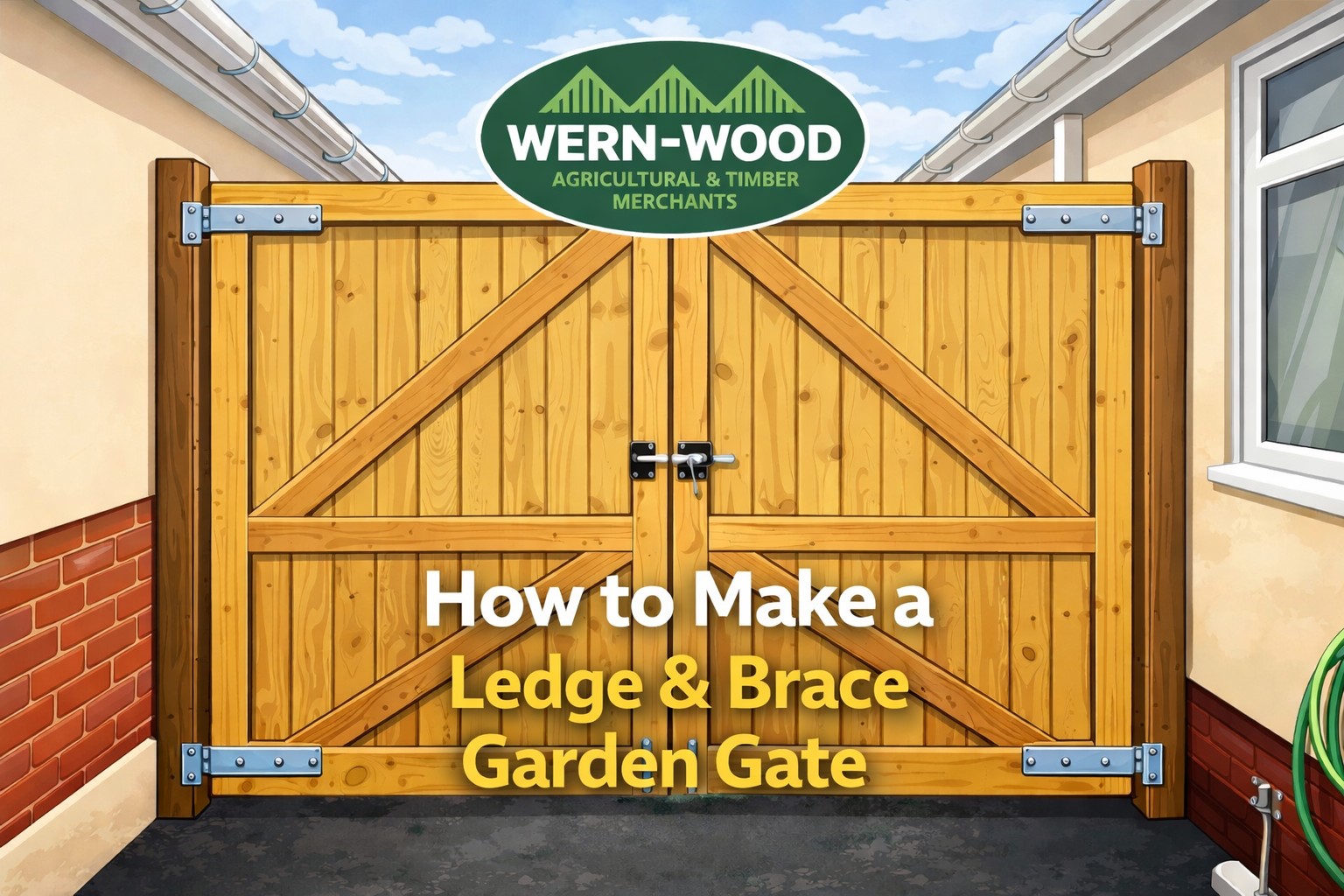 How to Make a Ledge & Brace Garden Gate (Beginner-Friendly)
