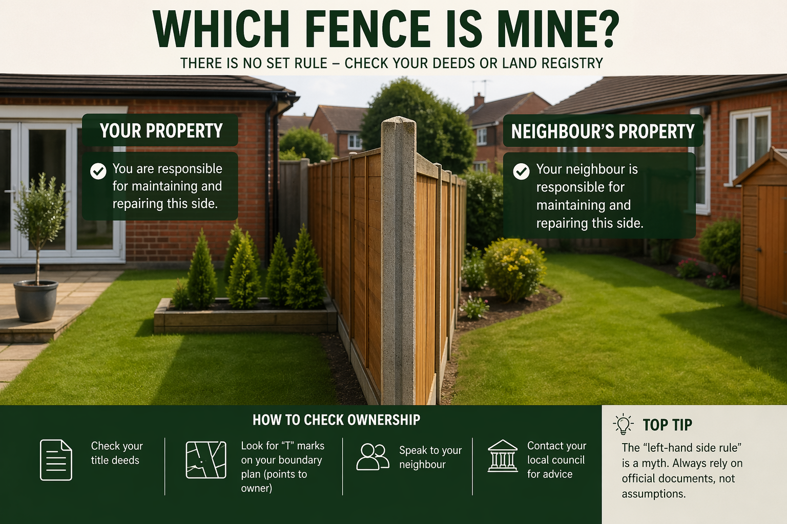 Which Fence Is Mine Left or Right? (UK Guide)