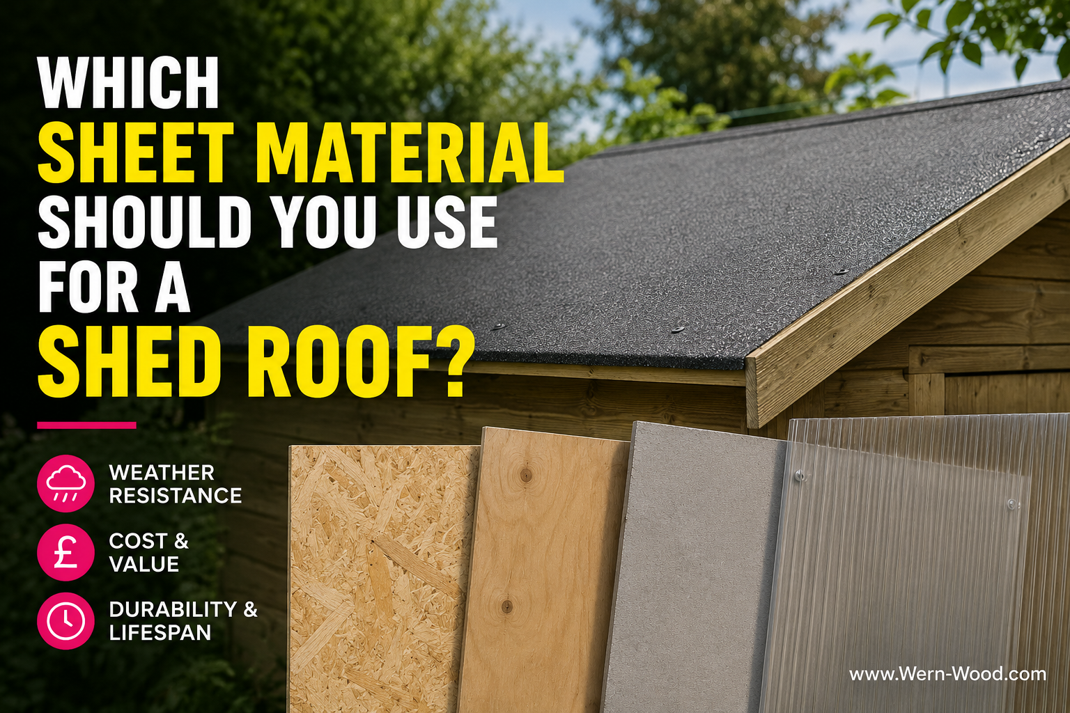 Which Sheet Material Should You Use for a Shed Roof?