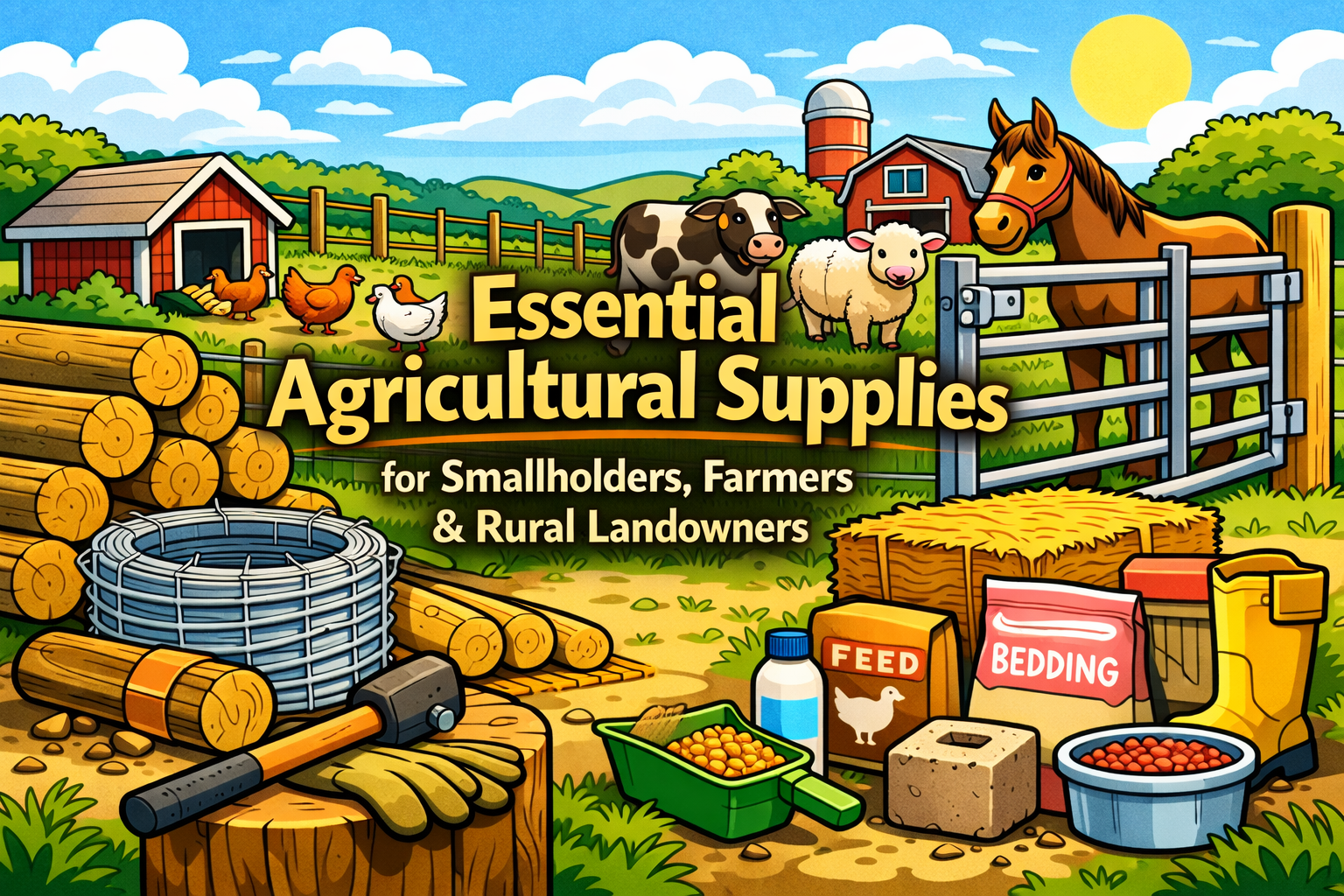 Essential Agricultural Supplies for Smallholders, Farmers & Rural Landowners