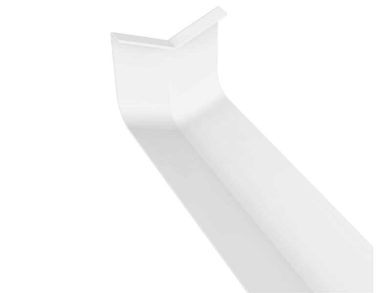 uPVC Fascia 135° External Corner White Square Leg – FWFX
