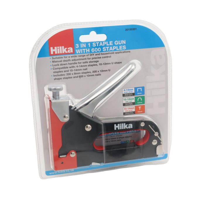 3 in 1 Staple Gun with 600 Staples