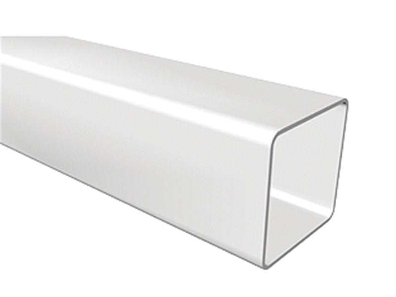 4m Square Downpipe White uPVC Rainwater Pipe – FSP400