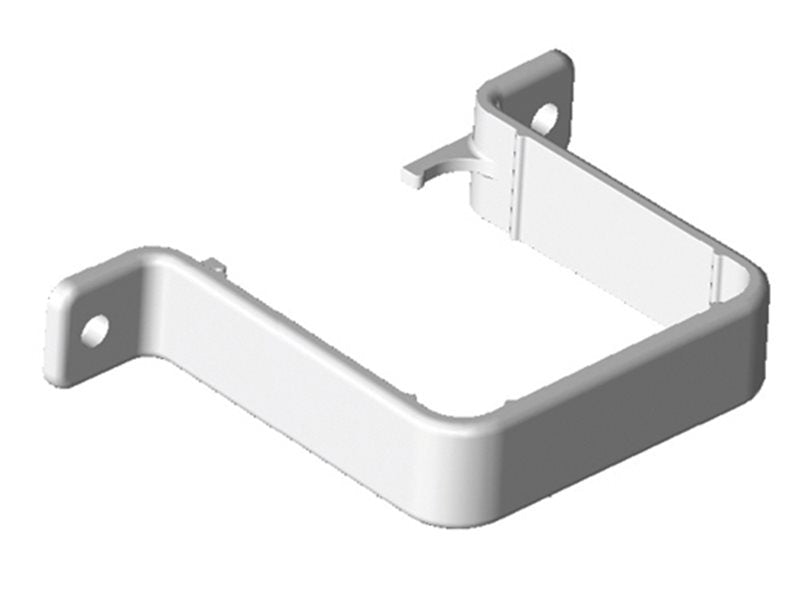 White Square Downpipe Pipe Clip uPVC Bracket – FRS536