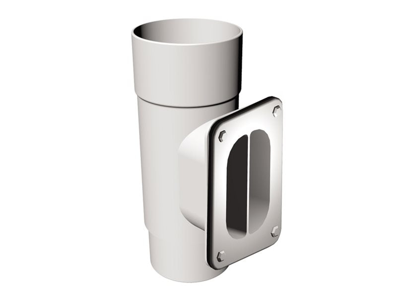 White Round Downpipe Access Pipe uPVC – FRR533