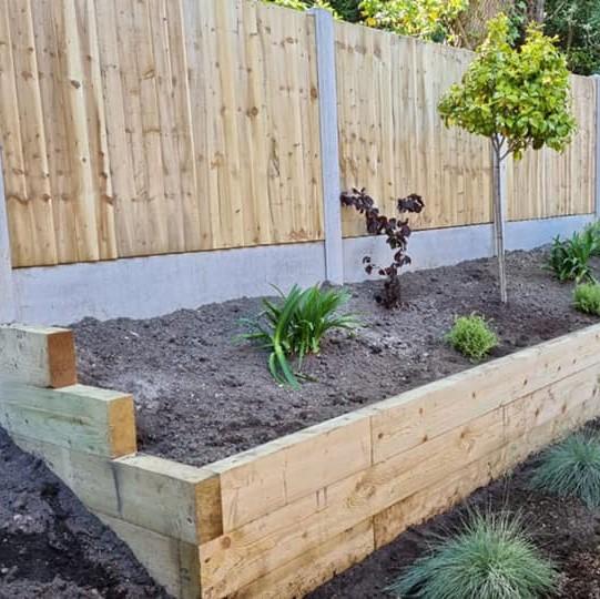 Treated Softwood Garden Sleepers – 195 × 95mm (8" × 4") Multiple Lengths - Wern-wood