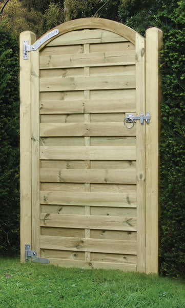 Pressure Treated Arched Hit & Miss Garden Gate