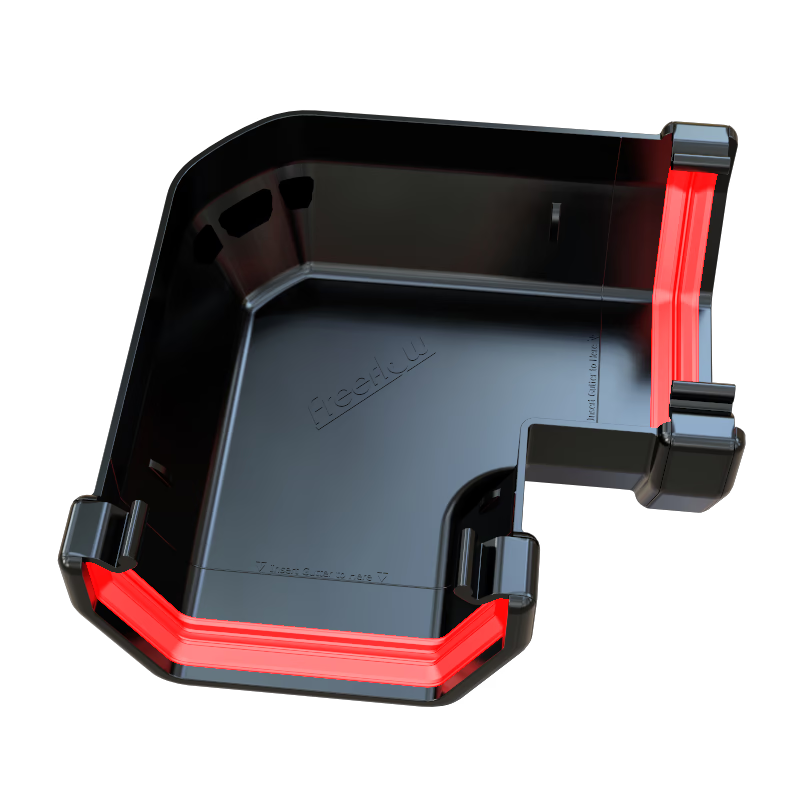 Black Square Gutter 90° Angle uPVC – FRS603BL