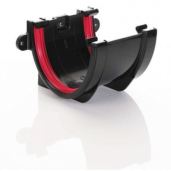 Black Deepflow Gutter Union Bracket uPVC – FDF602