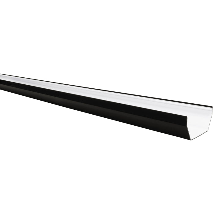 4m Square Gutter Black uPVC Rainwater Guttering – FSG400BL