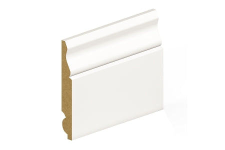 Primed MDF Skirting Dual Purpose - Ogee / Torus