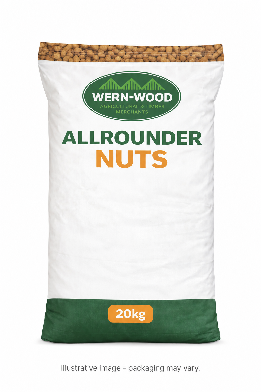 Illustration of Allrounder Nuts 20kg; actual packaging may vary