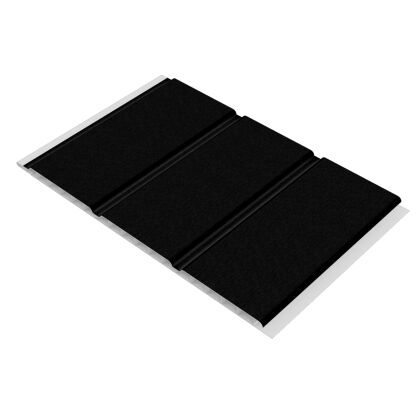 300mm Hollow Soffit Board Black Ash Wood Grain uPVC – F112WGB