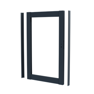 DuraPost aluminium pedestrian gate frame Anthracite Grey
