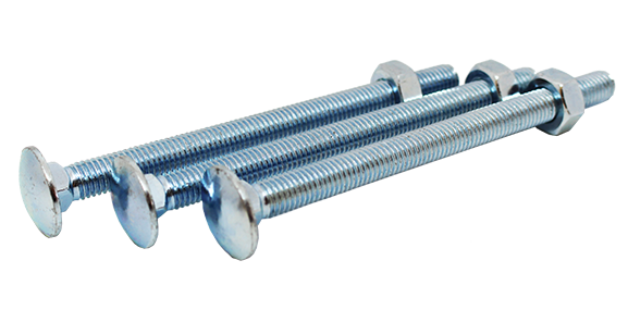 BZP Cup Square Hex Coach Bolts / Carriage Bolts