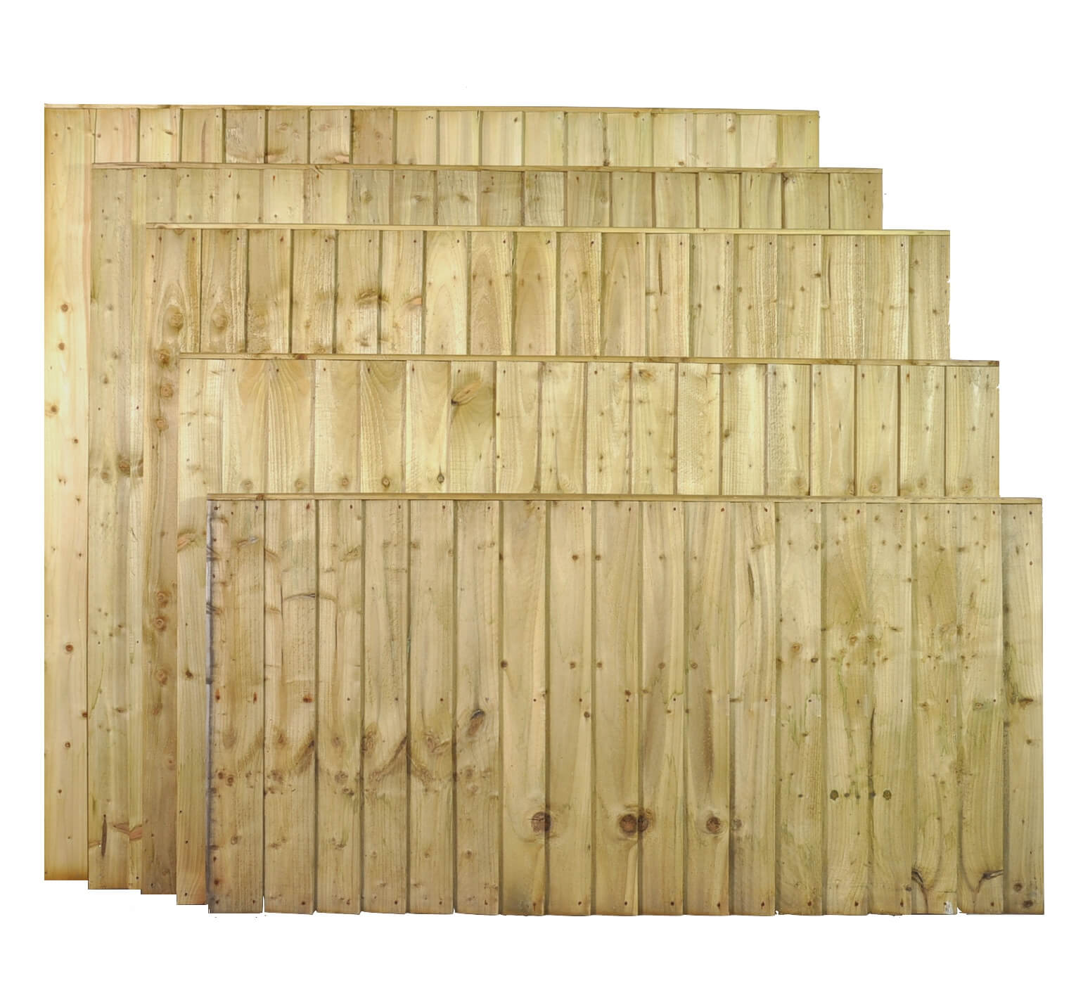 Treated Featheredge Fence Panel - Fully Framed Closeboard